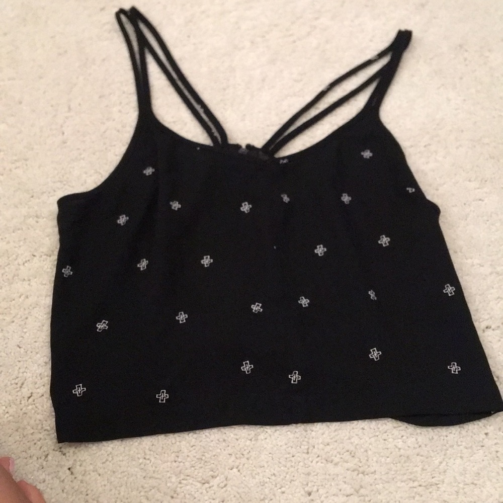 Black tank top